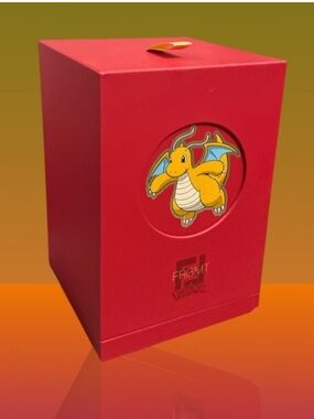 Fendi Pokemon Collab FRGMT Dragonite collectors box with Fan, and 8 envelopes